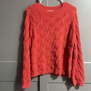 Rachel Comey Coral Cable Knit Crewneck Sweater